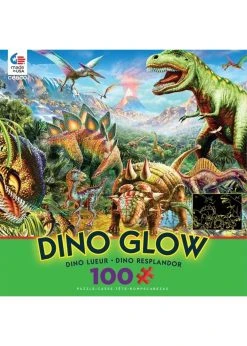 Ceaco Dino Party - 100 Piece Glow In The Dark Puzzle