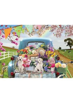 Cobble Hill Untry Truck In Spring - 500 Piece Puzzle