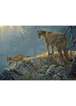 Cobble Hill Excursion - Cougar And Kits - 350 Piece Puzzle