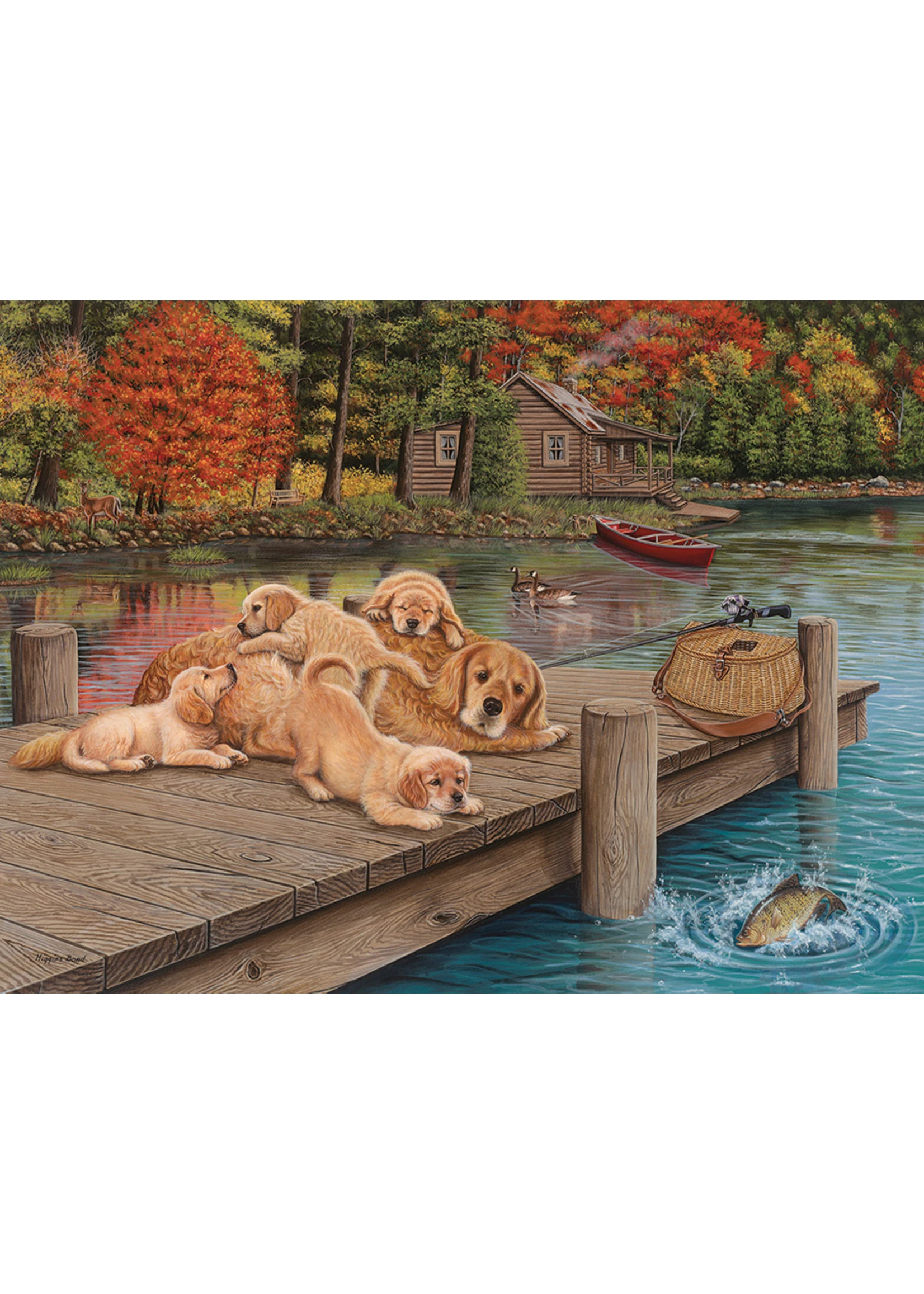 Cobble Hill Lazy Day On The Dock - 275 Piece Puzzle - Image 2