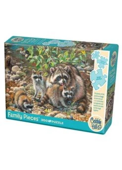 Cobble Hill Raccoon Family - 350 Piece Puzzle