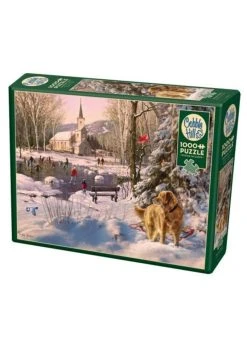 Cobble Hill Skating Party - 1000 Piece Puzzle