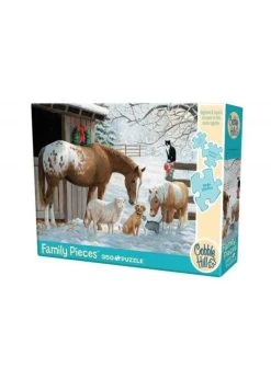 Cobble Hill Winter Barnyard - 350 Piece Puzzle