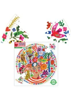 Eeboo Positivity Round - 500 Piece Puzzle