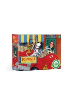 Eeboo Red Fire Truck - 20 Piece Puzzle