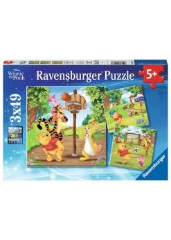 Ravensburger Winnie The Pooh - Sports Day 3 Pack - 49 Piece Puzzle